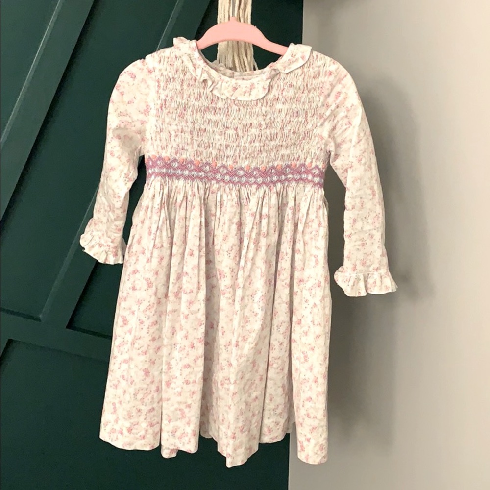 Baby Girl Long Sleeve Smocked Dress